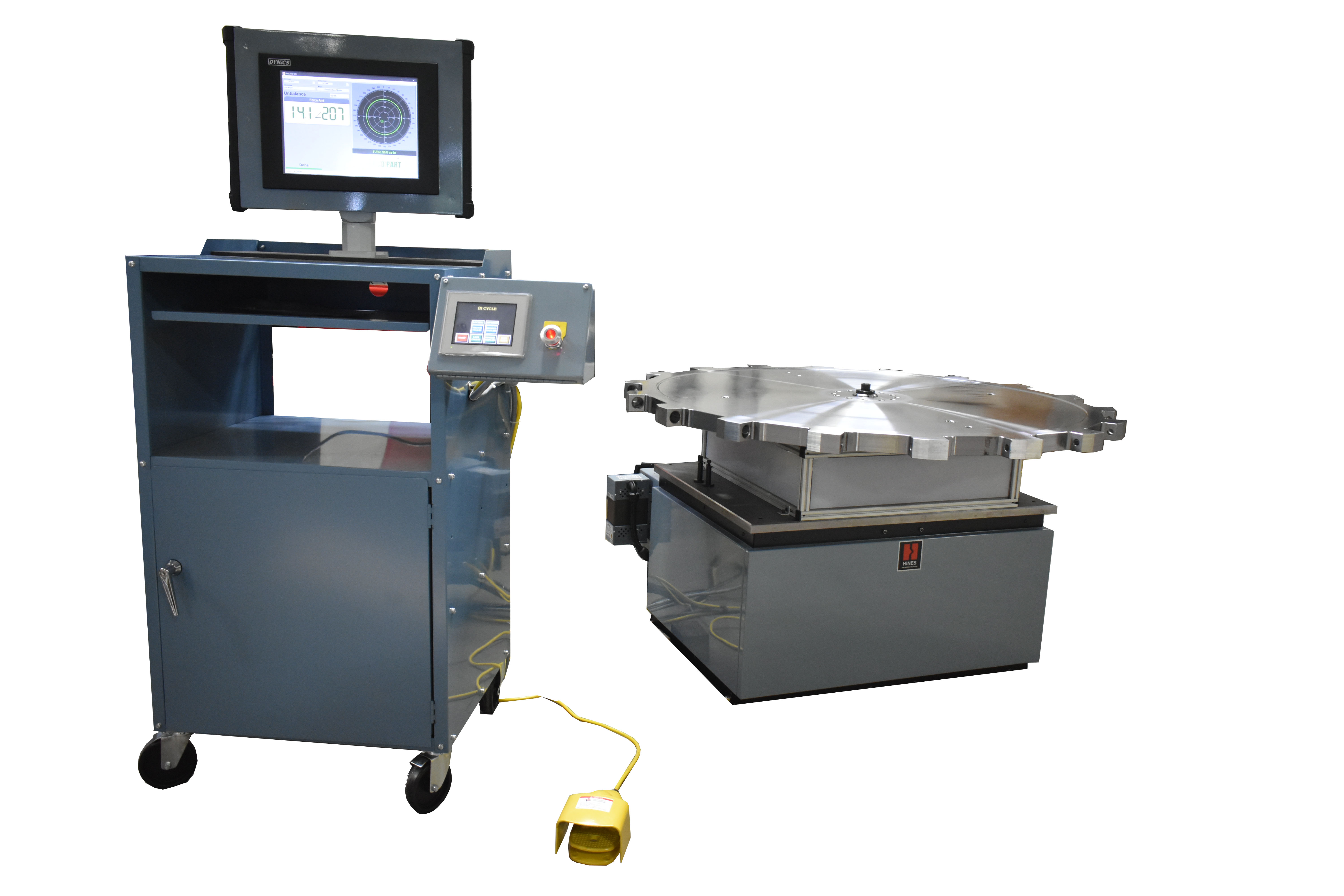 Saw blade balancing machine
