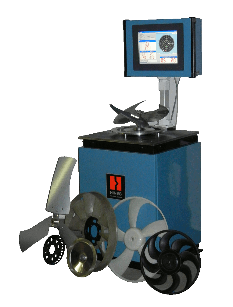 balancing machine for fans and blowers