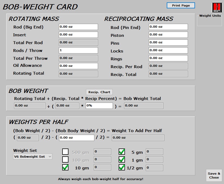 Hinesbobweightsetup